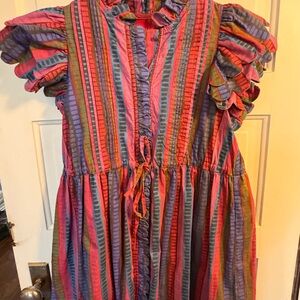 Marie Multicolor Striped  Dress